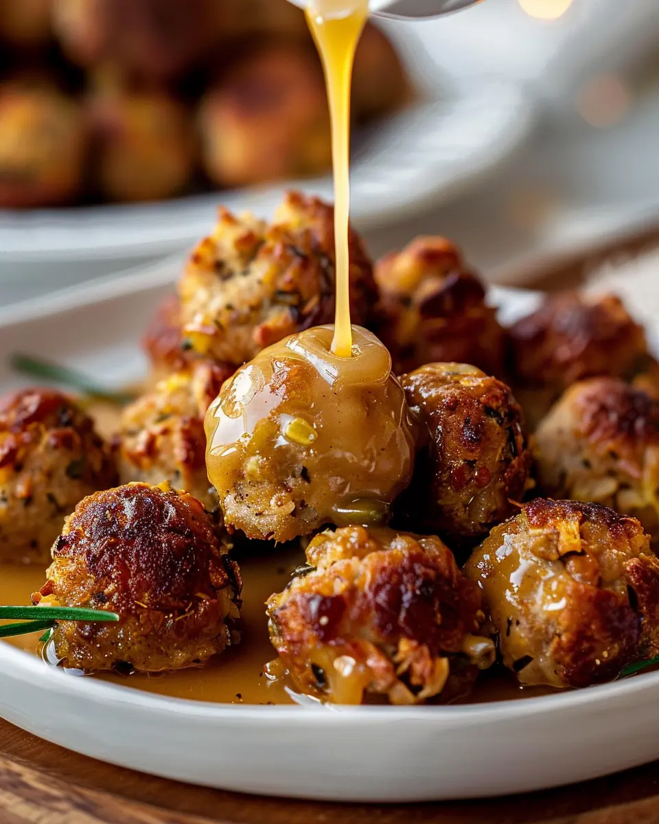 Thanksgiving Stuffing Balls: Easy Turkey Bacon & Chicken Ham Recipe