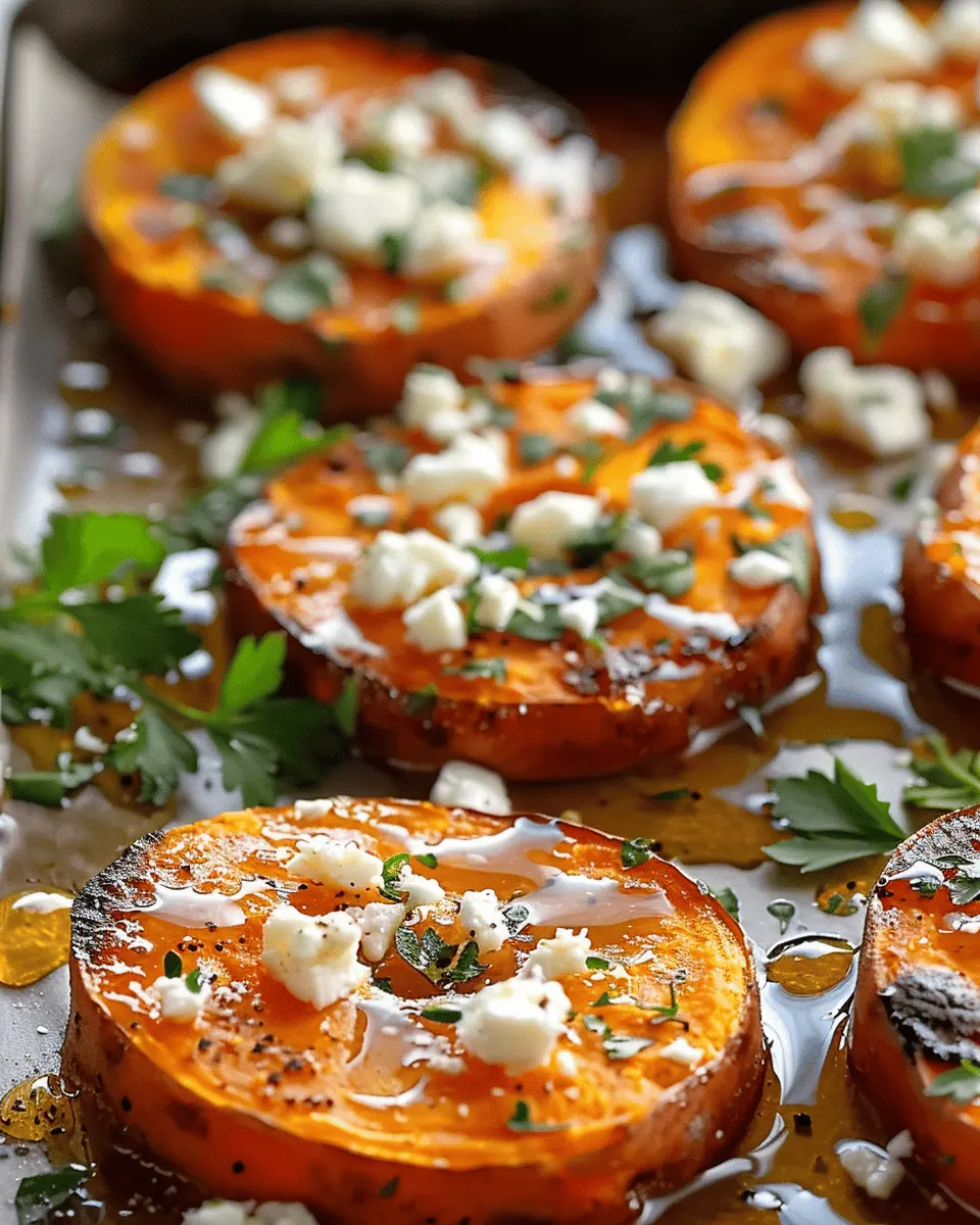 Roasted Sweet Potato Rounds with Honey & Feta: A Easy Delight
