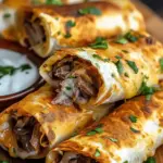 French Dip Tortilla Roll Ups