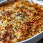 French Onion Chicken Orzo Casserole