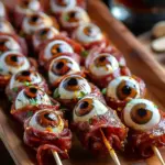 Creepy-Cute Skewered Beef Salami Eyeballs
