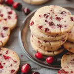 Cranberry Shortbread Cookies