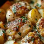 Garlic Parmesan Crockpot Chicken and Potatoes