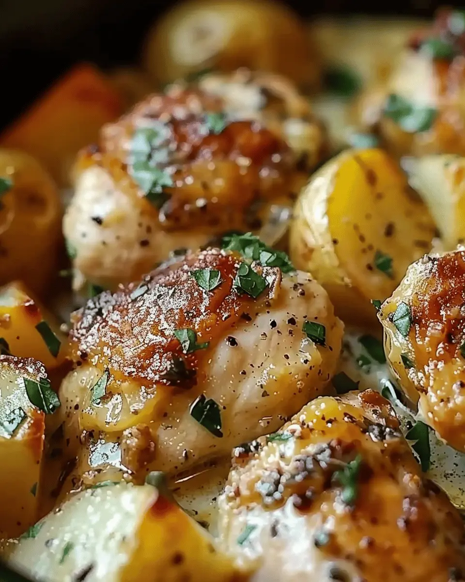 Garlic Parmesan Crockpot Chicken and Potatoes: Easy Comfort Food