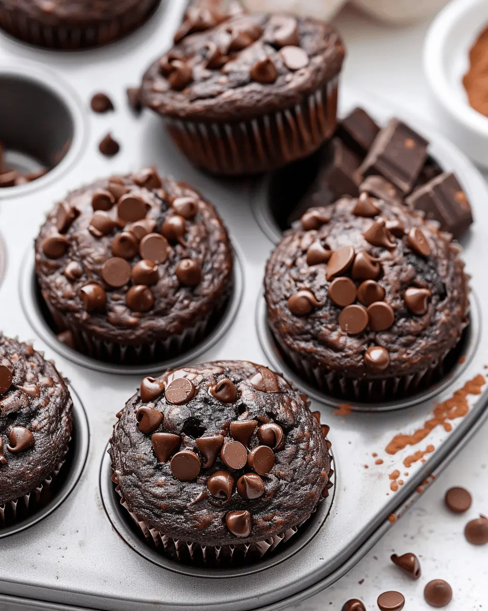 Healthy & Moist Chocolate Zucchini Muffins for Guilt-Free Indulgence