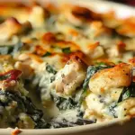 Chicken and Spinach Casserole with Cream Cheese