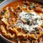 Mouthwatering One Pot Lasagna Soup