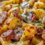 Cheesy Ranch Potatoes and Smoked Sausage
