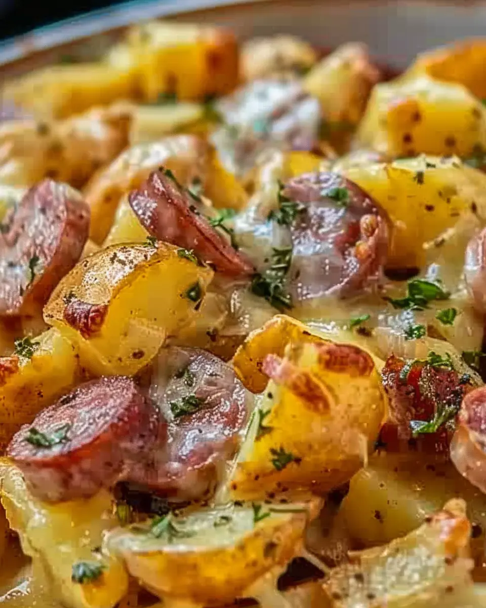 Cheesy Ranch Potatoes and Smoked Sausage: A Comforting Delight