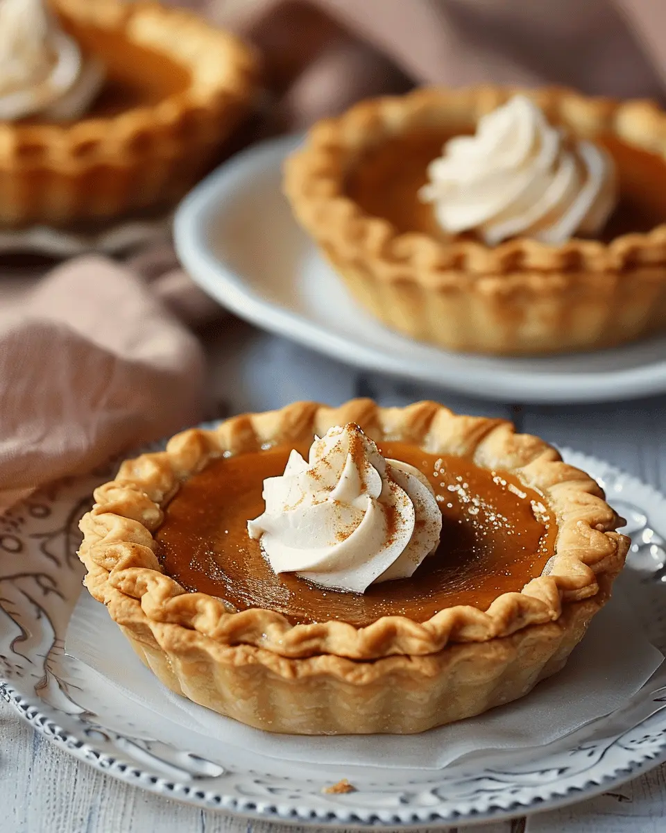 Mini Pumpkin Pies: Easy, Delicious Treats for Fall Gatherings