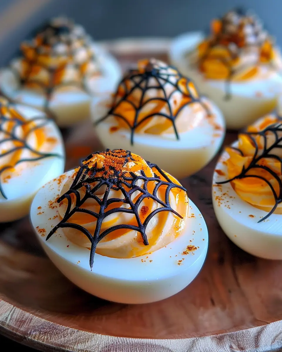 Spooky Spiderweb Deviled Eggs: Easy and Fun Halloween Treats