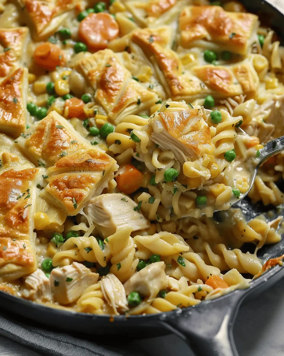 Quick Chicken Pot Pie Pasta: A Cozy, Indulgent Family Meal