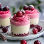 Cranberry Mousse Cups