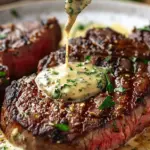 Garlic Butter Steak With Parmesan Cream Sauce