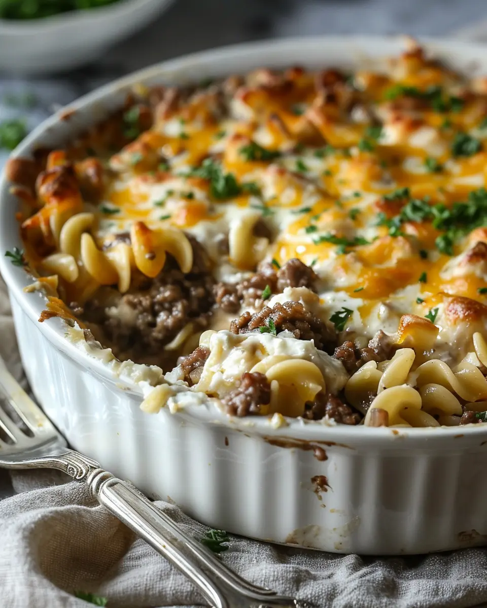 Sour Cream Beef Noodle Casserole: A Comforting Family Favorite