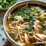 Aromatic Ginger Scallion Chicken Noodle Soup