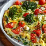 High-Protein Veggie Bake with Cottage Cheese