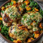 Maple Dijon Chicken & Roasted Sweet Potato Bowls