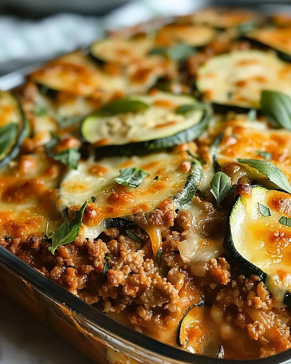 Easy Ground Beef Zucchini Casserole Recipe for a Cozy Family Dinner