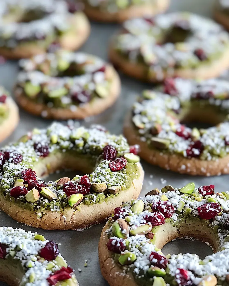 Pistachio Cranberry Wreath Cookies: The Best Holiday Treats