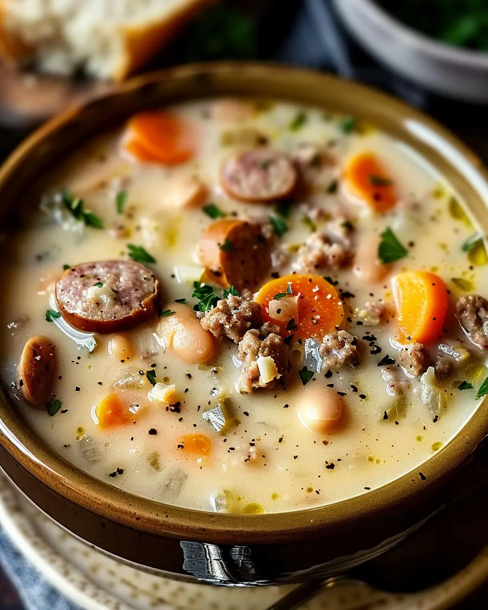 Cozy Creamy Bean Soup with Sausage: The Best Comfort Recipe