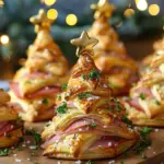 HAM & CHEESE PUFF PASTRY CHRISTMAS TREES