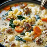 Creamy Parmesan Italian Sausage Ditalini Soup Recipe