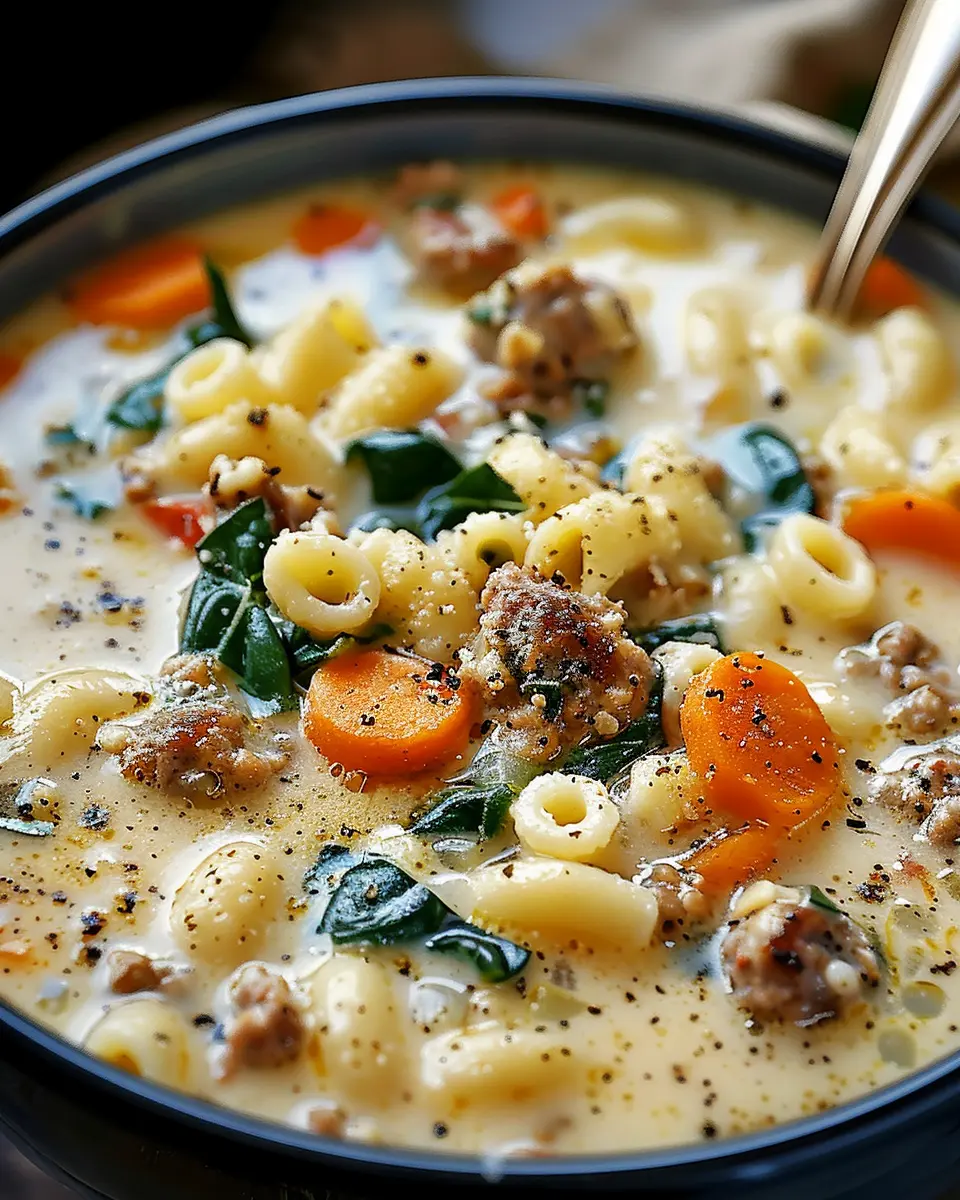 Creamy Parmesan Italian Sausage Ditalini Soup Recipe: Cozy Delight