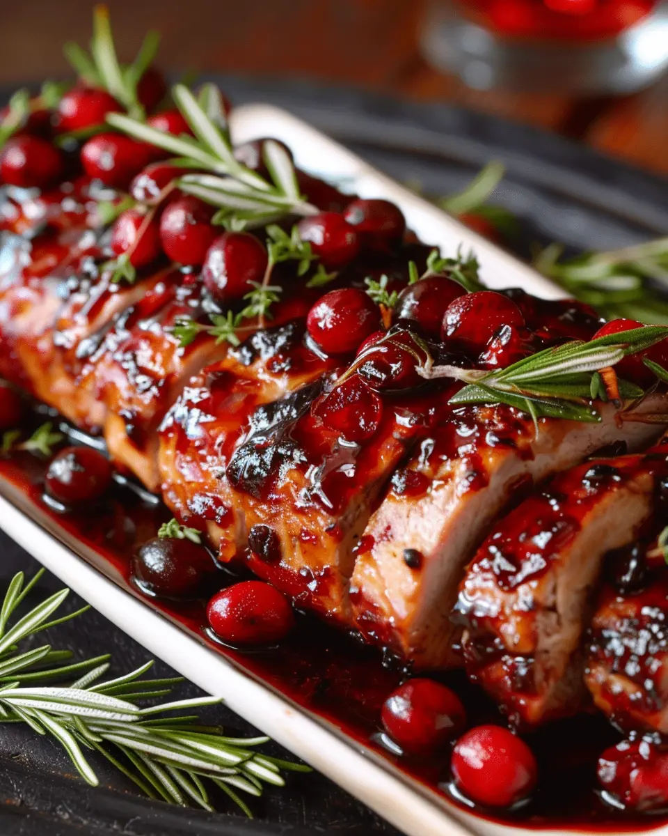 Cranberry Glazed Pork Tenderloin: A Juicy Easy Recipe to Try