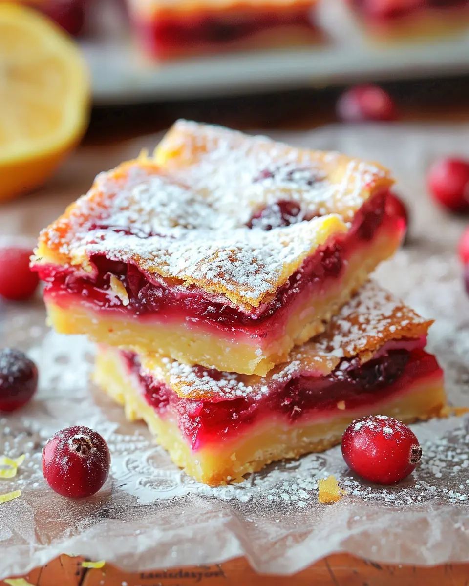 Cranberry Lemon Bars: Indulgent Treat You’ll Love to Make