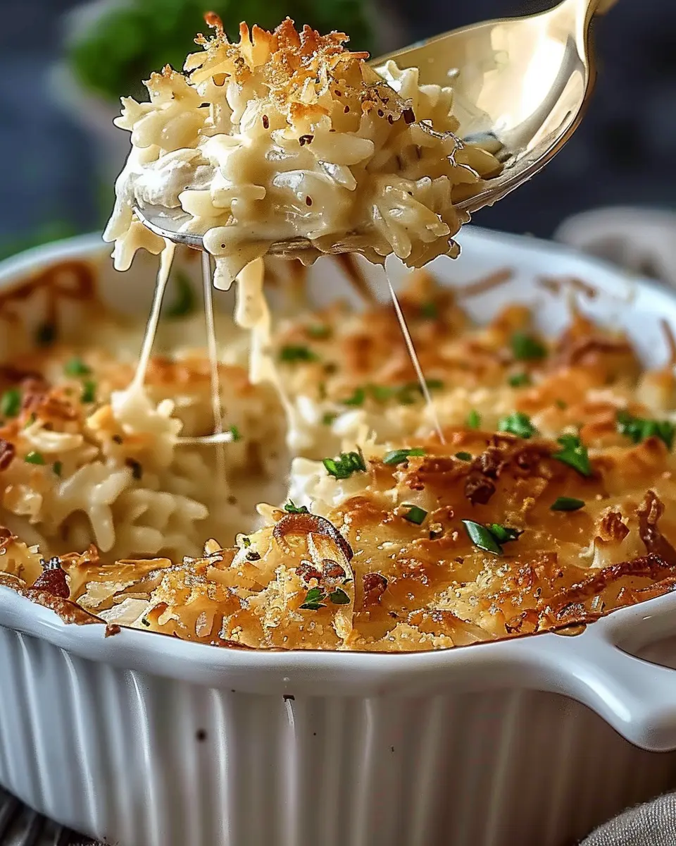 Comforting French Onion Chicken Rice Bake Your Family Will Adore