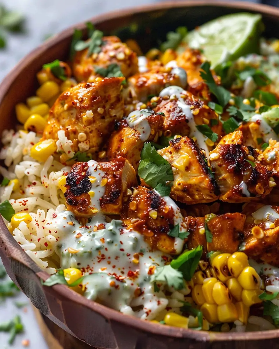 Tasty Street Corn Chicken Bowl: A Juicy Twist on Comfort Food