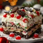 No-Bake Christmas Oreo Lasagna