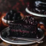 Spooky Black Velvet Halloween Cake