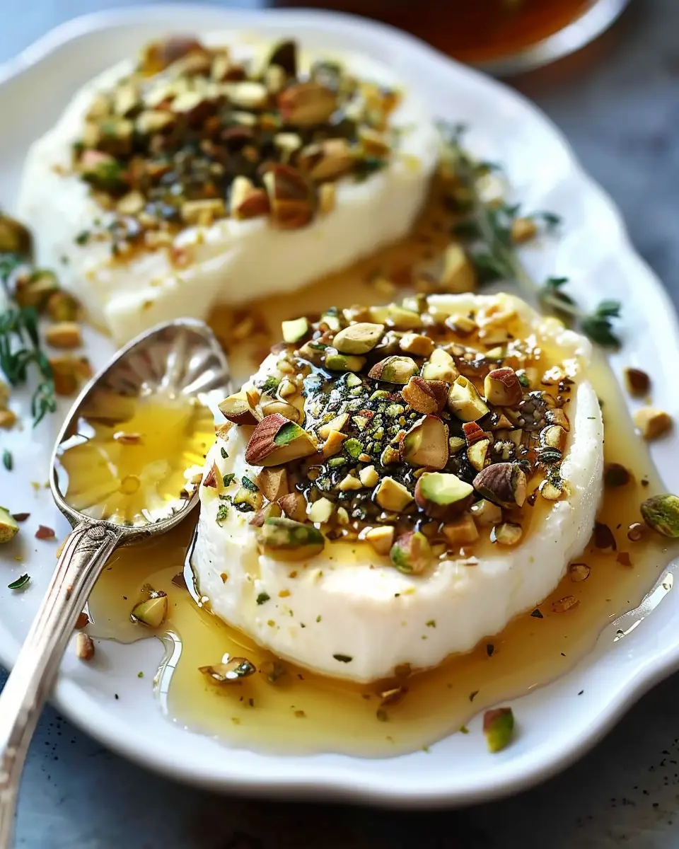 Elegant Boursin Cheese Appetizer with Honey and Pistachios Bliss