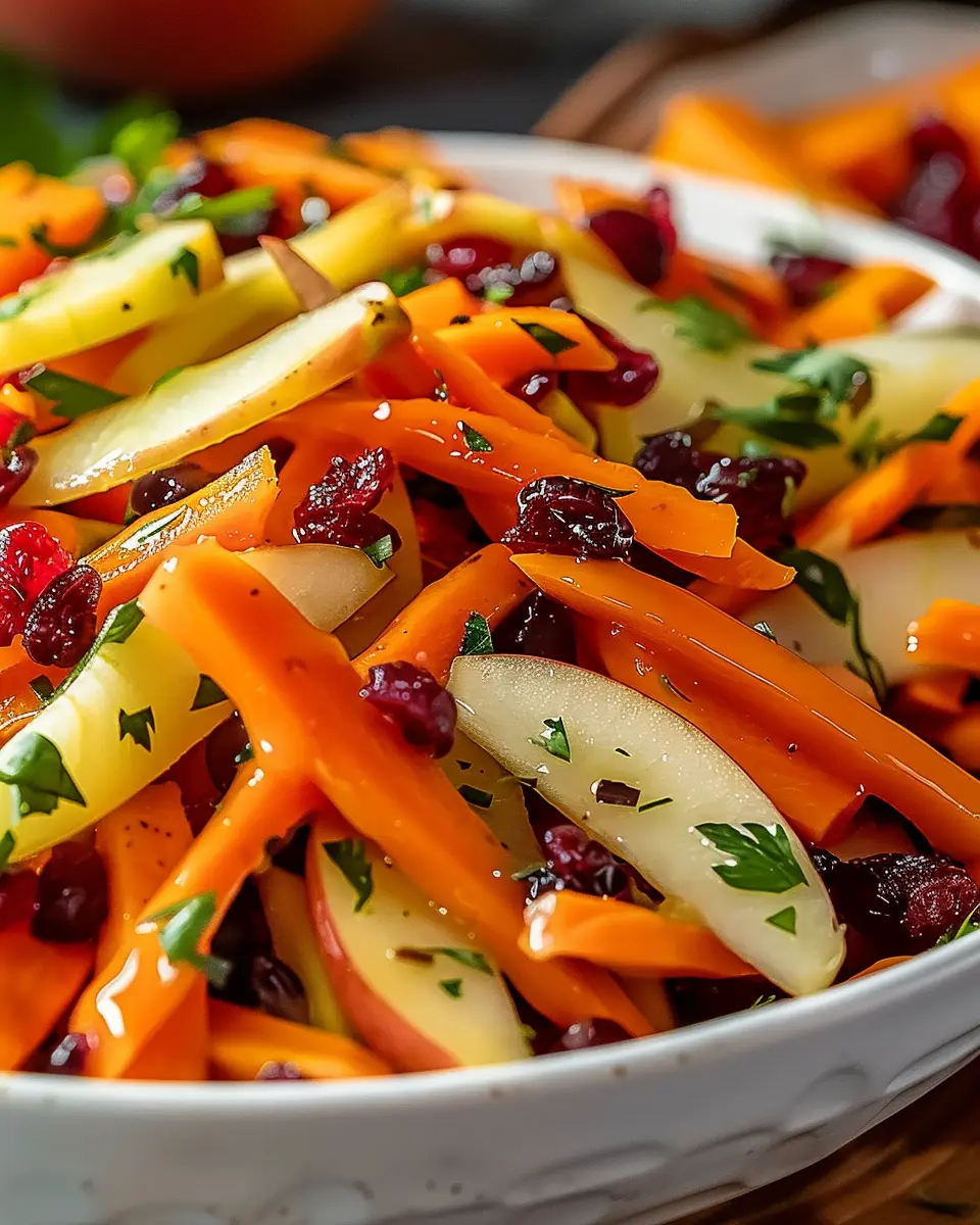 Refreshing Apple Cranberry Carrot Salad: A Crisp and Colorful Delight