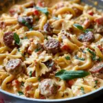 One Pot Creamy Cajun Sausage Pasta