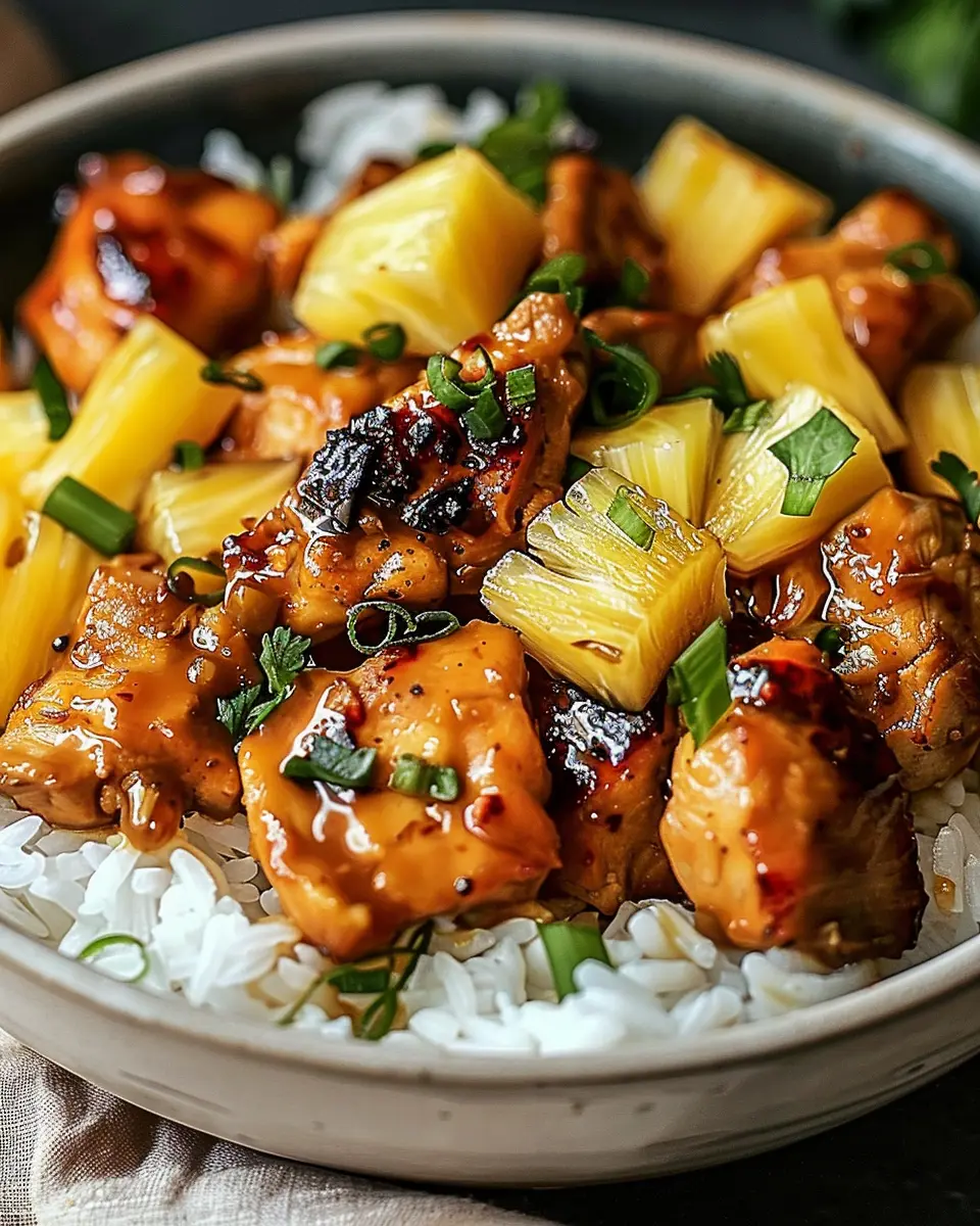 Pineapple Chicken and Rice: Easy Tropical Comfort Food Delight