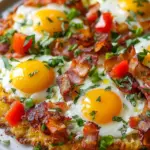 Breakfast Pizza Hash Brown Crust