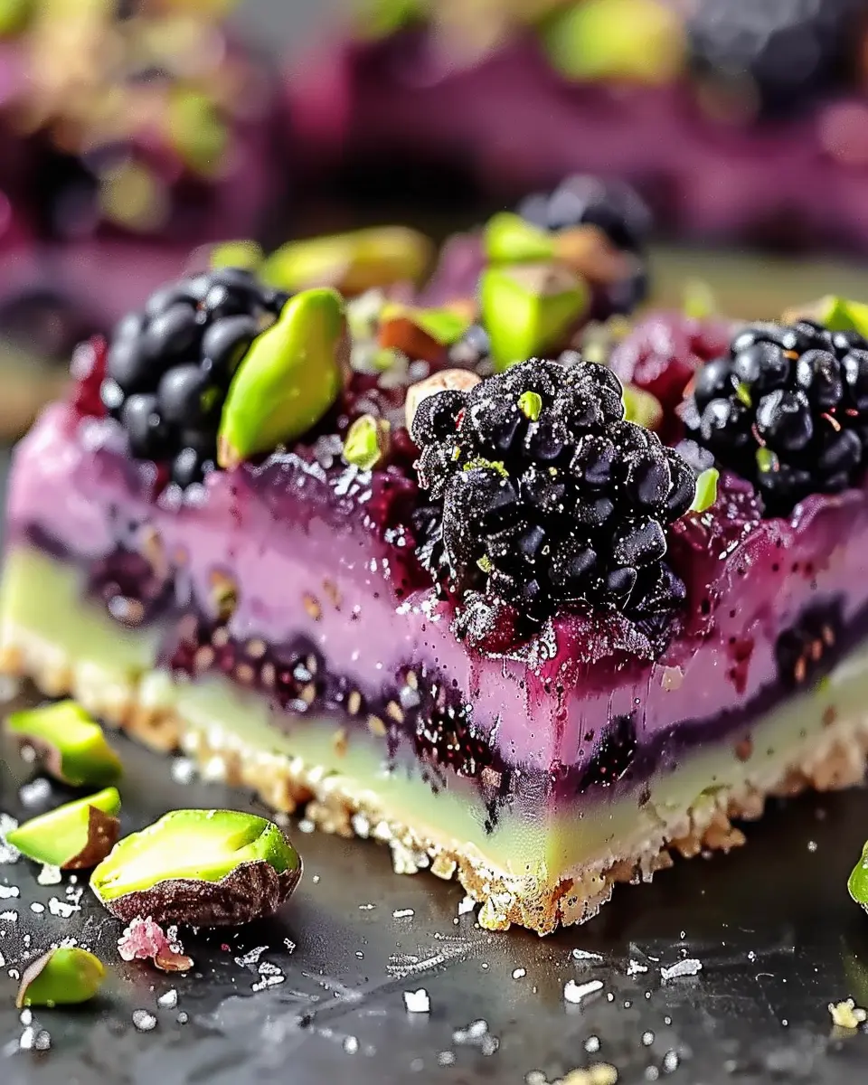 Blackberry Pistachio Dream Bars: The Best Indulgent Treat