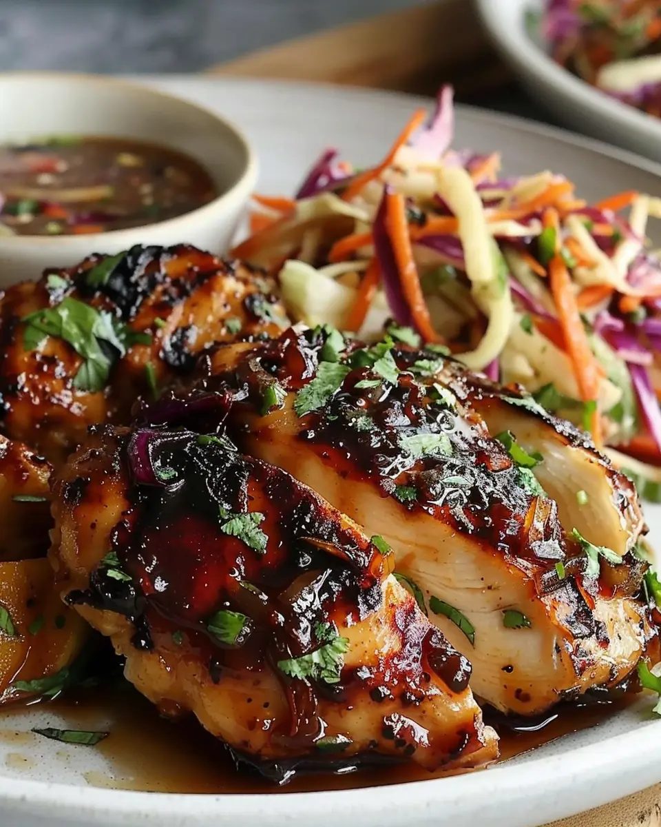 Sticky Apple Cider Chicken: Easy Recipe with Crisp Autumn Slaw
