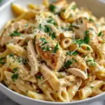 Healthy Garlic Parmesan Chicken Pasta