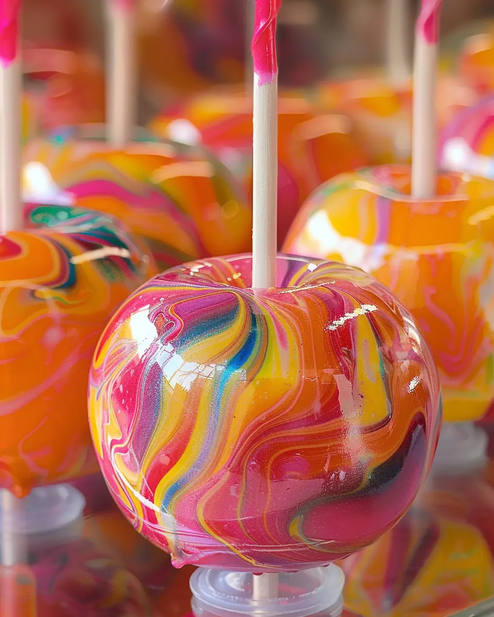Swirled Starburst Candy Apples: Easy, Colorful Treats for All
