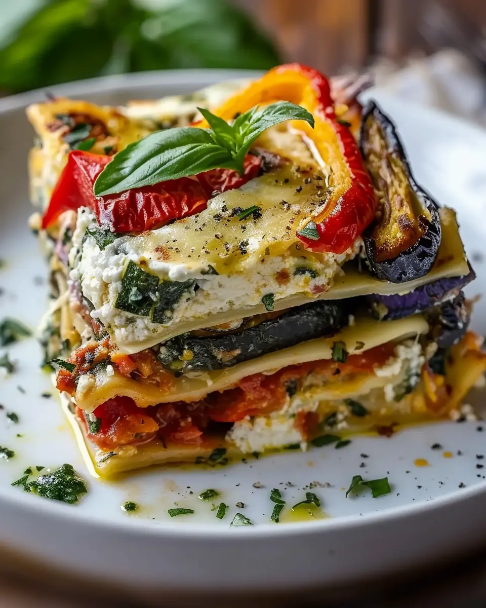 Layered Mediterranean Vegetable Lasagna: A Creamy, Indulgent Delight