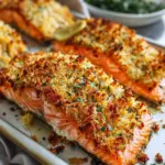 Crispy Parmesan Crusted Baked Salmon