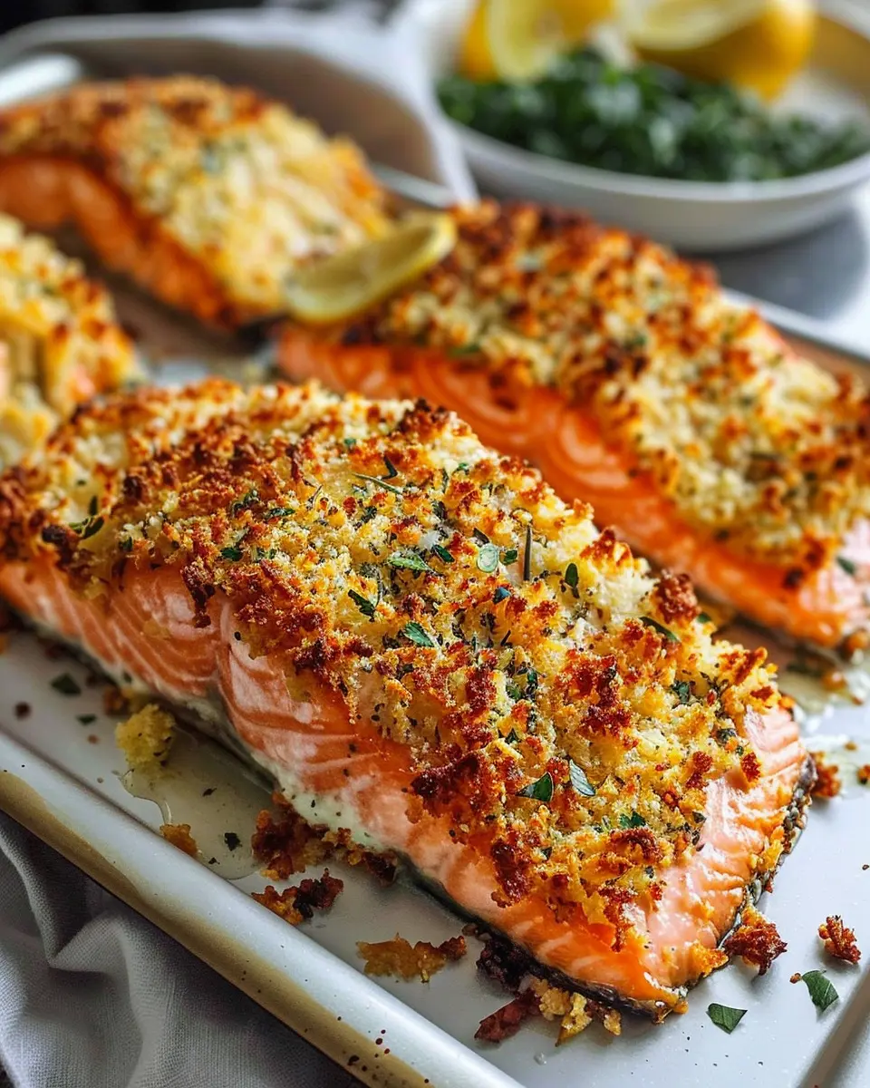 Crispy Parmesan Crusted Baked Salmon: An Easy Homemade Delight