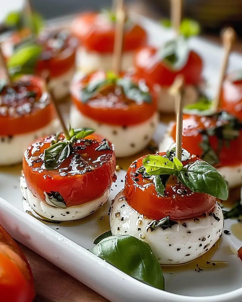Mini Caprese Bites: Easy Appetizer for Flavorful Gatherings