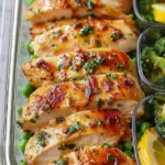 Healthy Lemon Garlic Chicken Meal Prep Bowls
