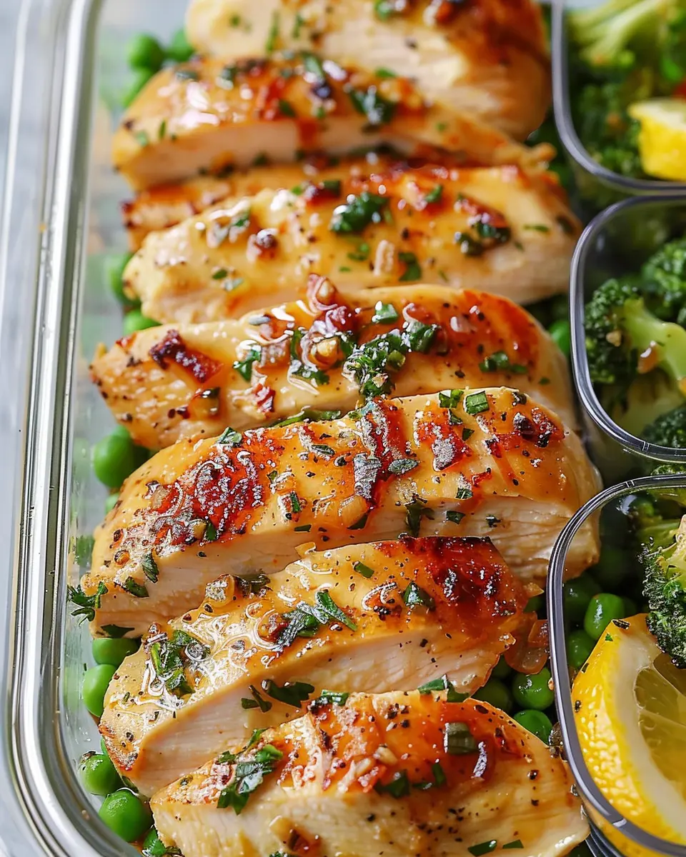 Healthy Lemon Garlic Chicken Meal Prep Bowls for Easy Weekdays