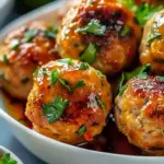 Easy Thai Baked Chicken Meatballs